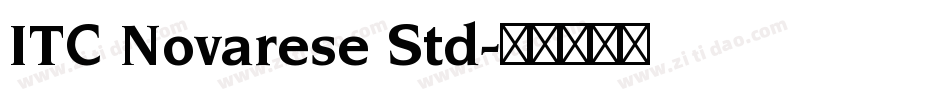 ITC Novarese Std字体转换